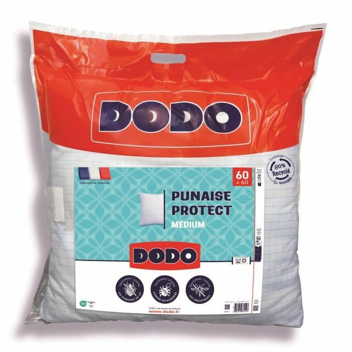Pillow DODO White 60 x 60 cm Pillow DODO White 60 x 60 cm