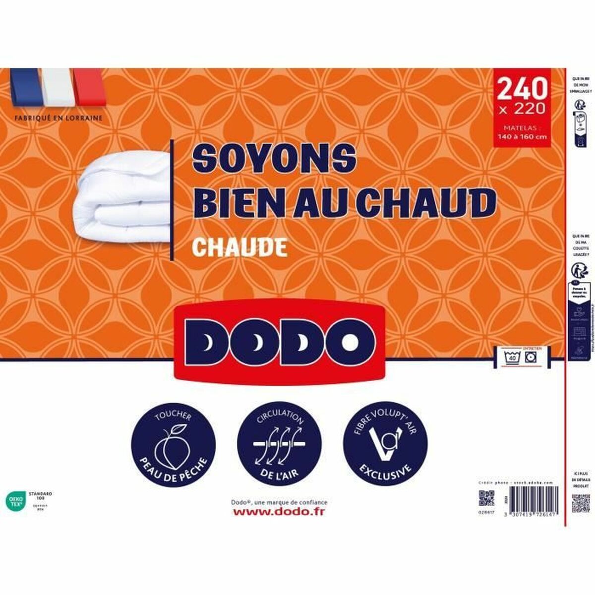 Duvet DODO White 220 x 240 cm 400 g /m