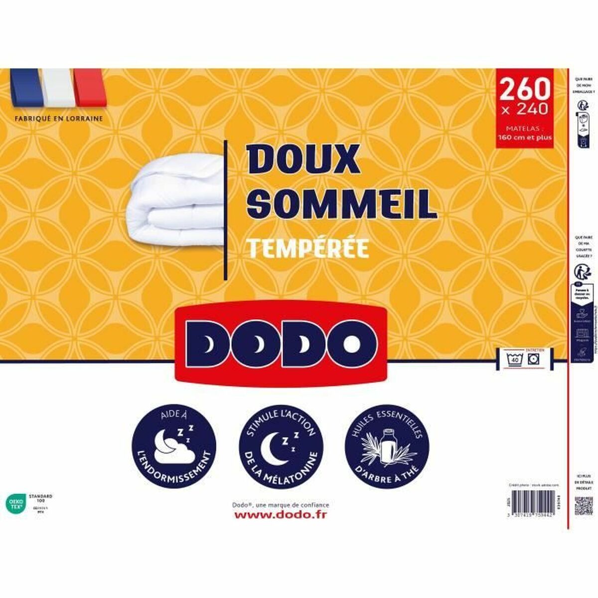 Duvet DODO DOUX SOMMEIL White 300 g/m 240 x 260 cm