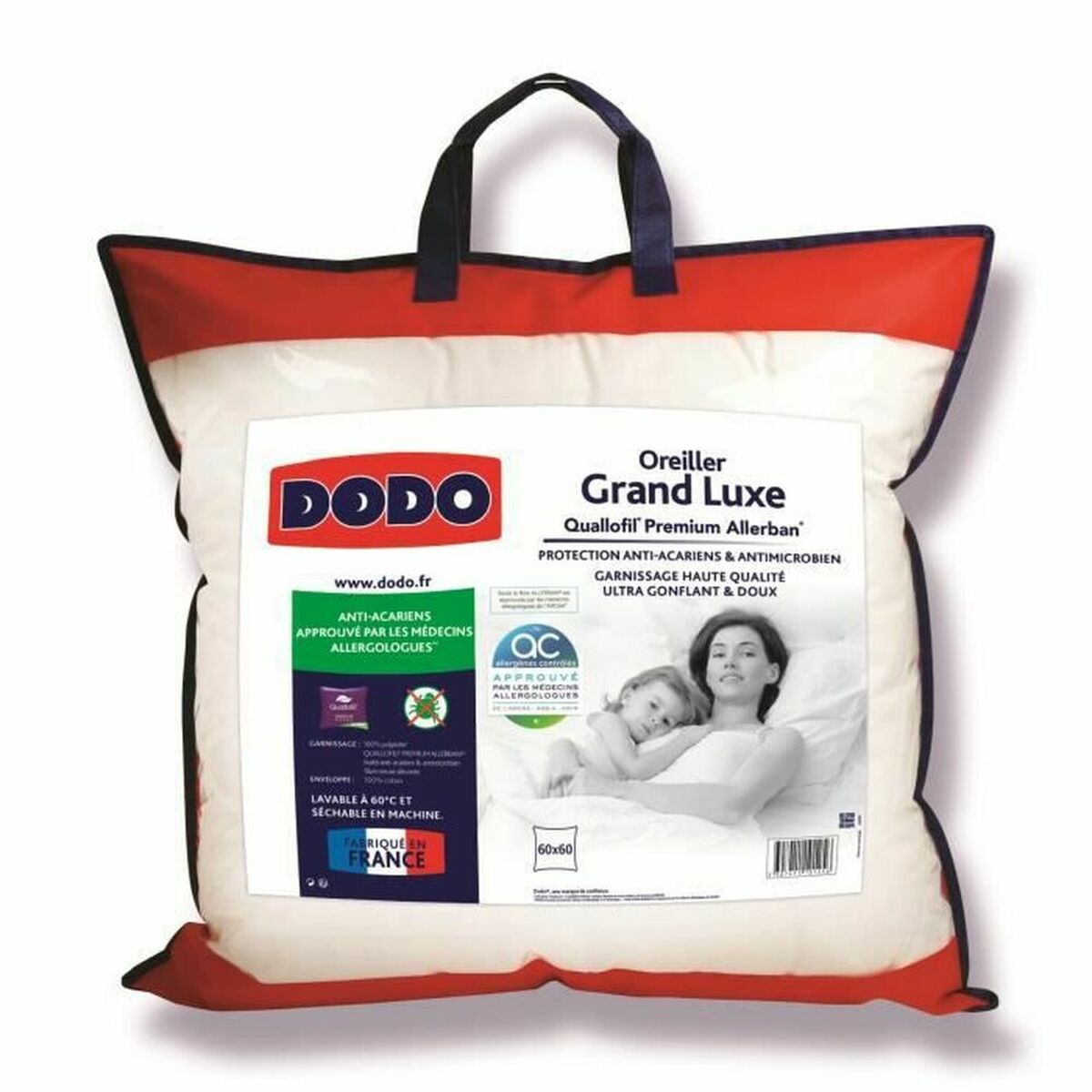 Pillow DODO Large Luxury White 60 x 60 cm Pillow DODO Large Luxury White 60 x 60 cm