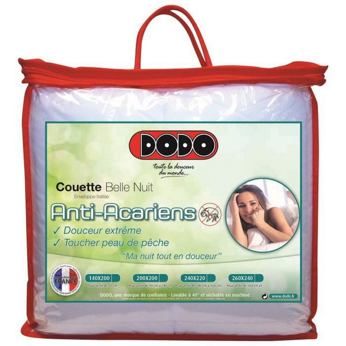 Duvet DODO Nice Night 350 g/m Anti-dust mite White 200 x 200 cm