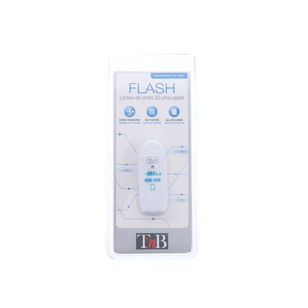 External Card Reader T’NB Mini USB 3.0 White