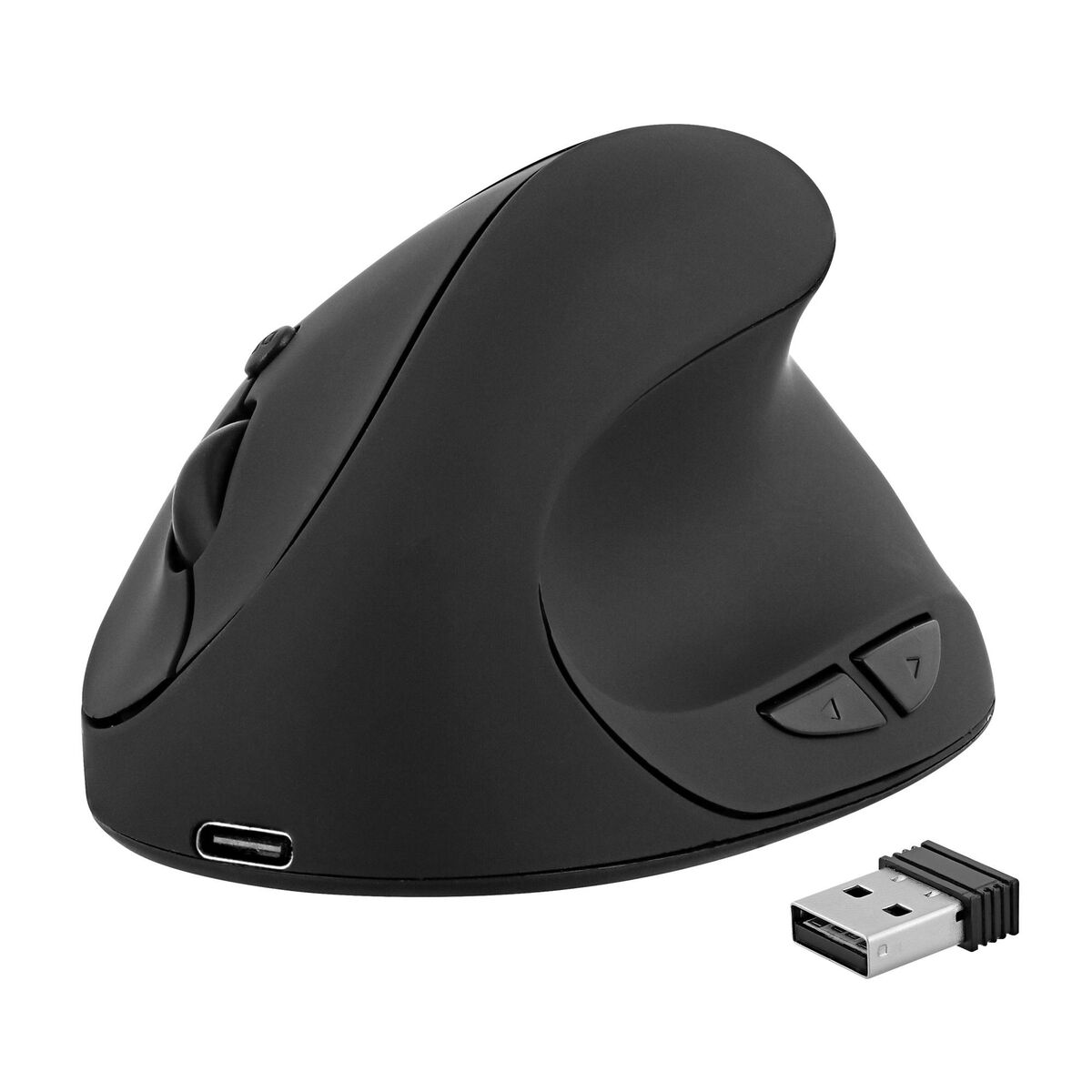 Ergonomic Optical Mouse T’NB Ergo Line Black 1600 dpi