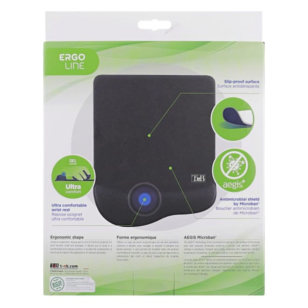 Mouse Mat T’NB ERGO-DESIGN Black