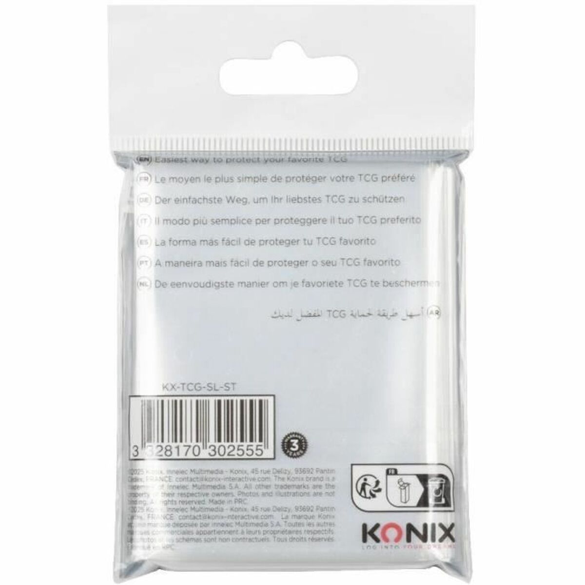 Card sleeves KONIX 100 Units