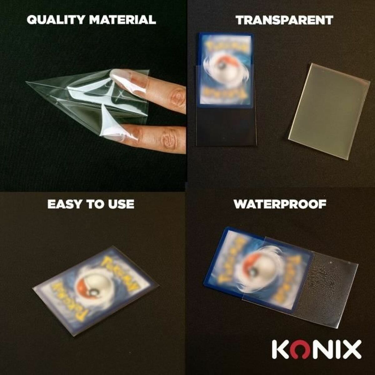 Card sleeves KONIX 100 Units