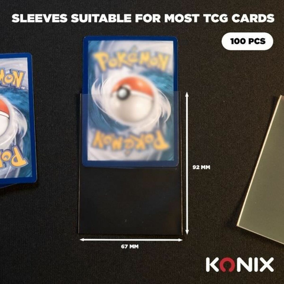 Card sleeves KONIX 100 Units