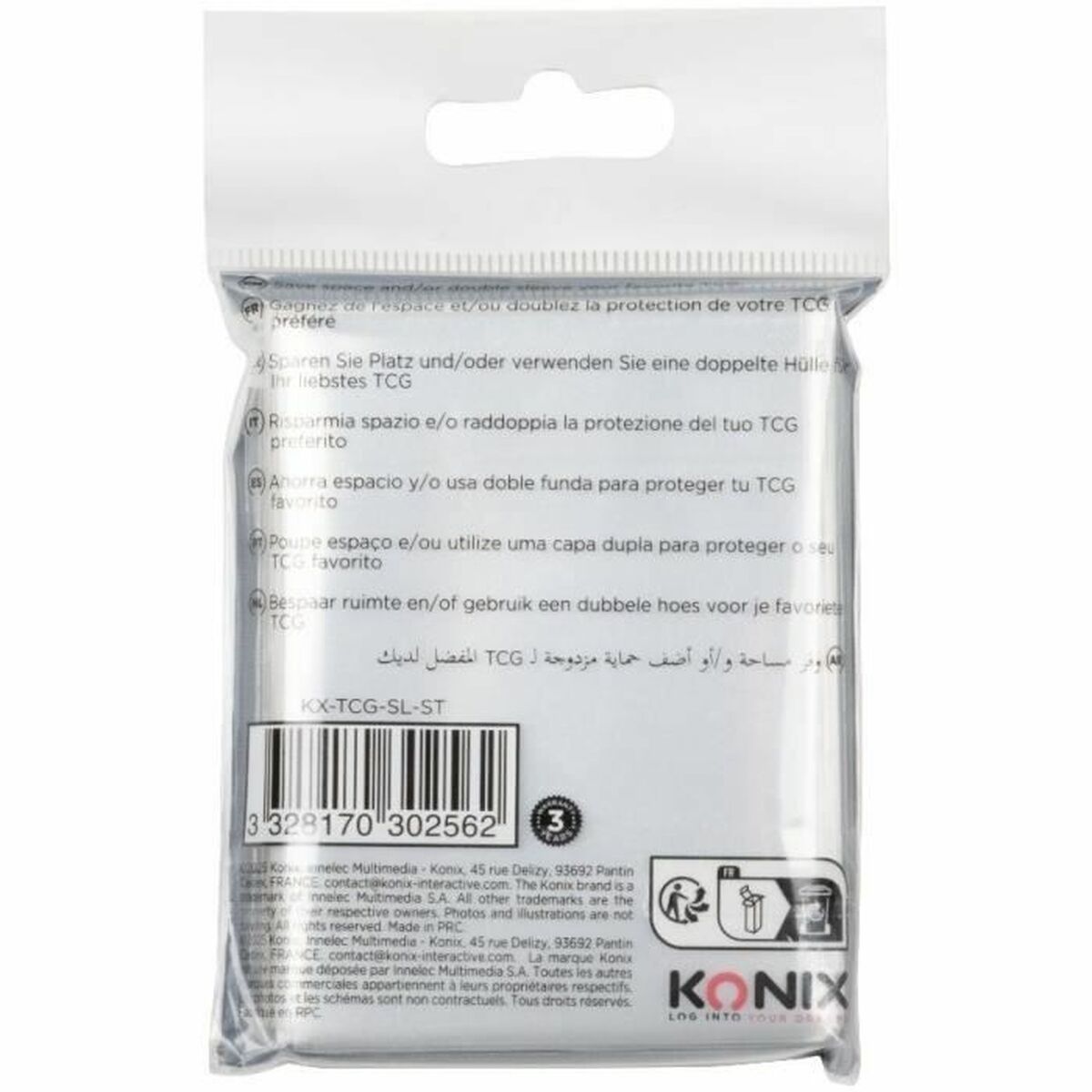 Card sleeves KONIX 100 Units