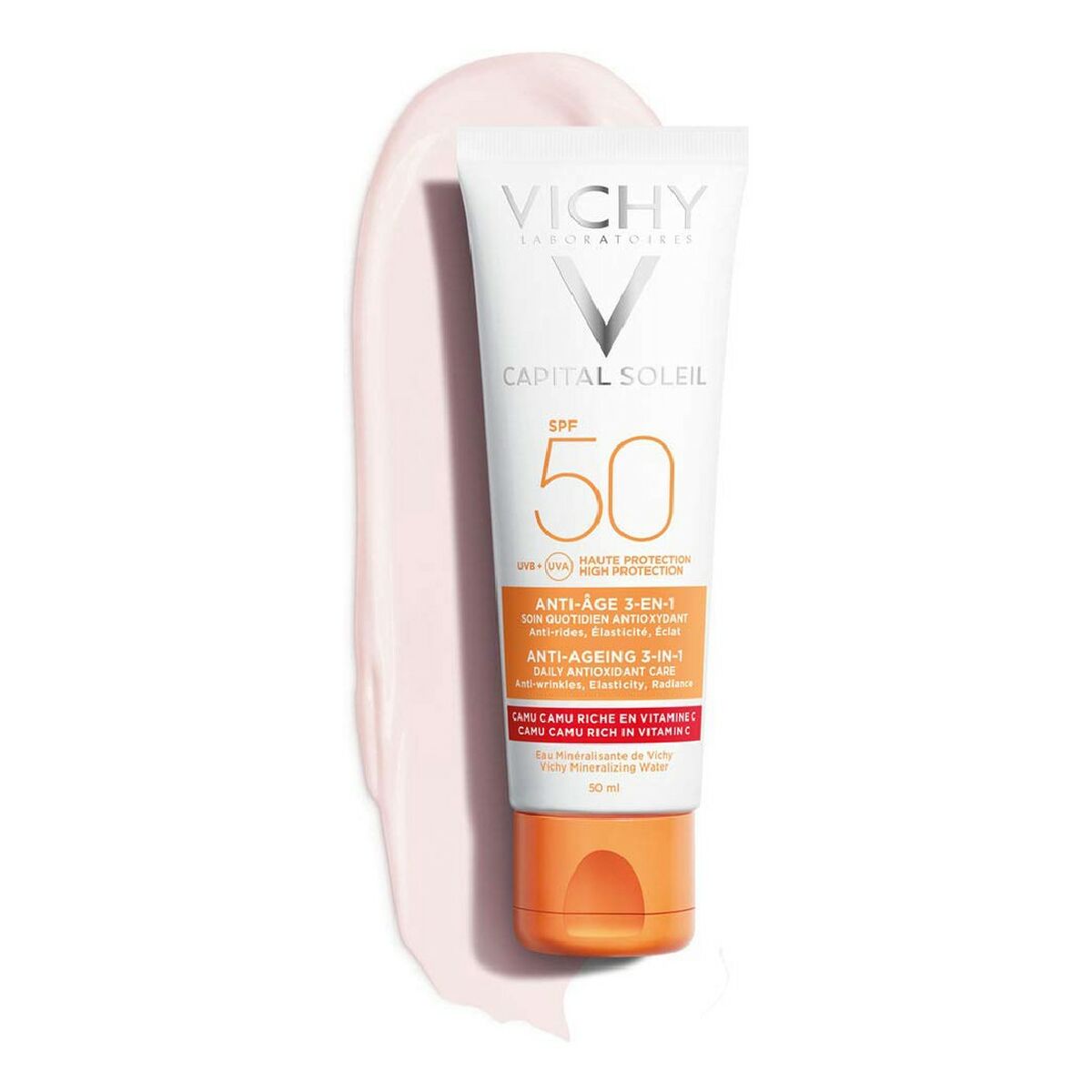 Facial Sun Cream Vichy VCH00115 Spf 50 3-in-1 Anti-ageing