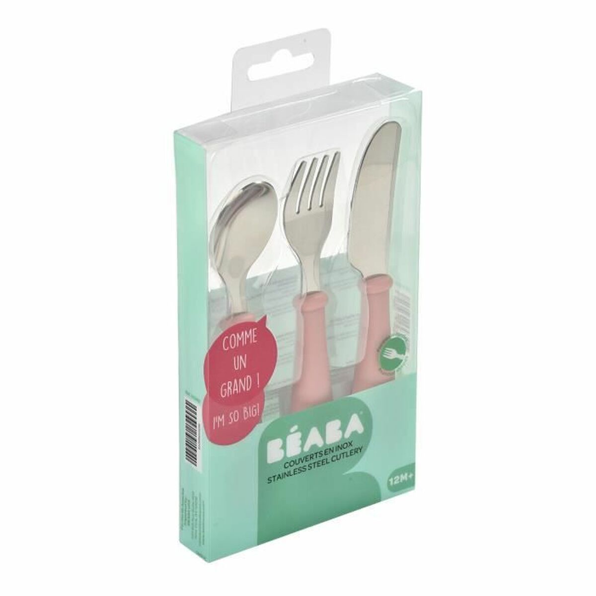 Pieces of Cutlery Baba Pink Stainless steel 3 Pieces