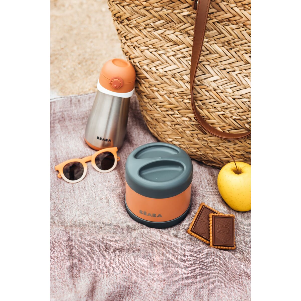 Baby Thermos Flask Baba Orange Stainless steel 500 ml