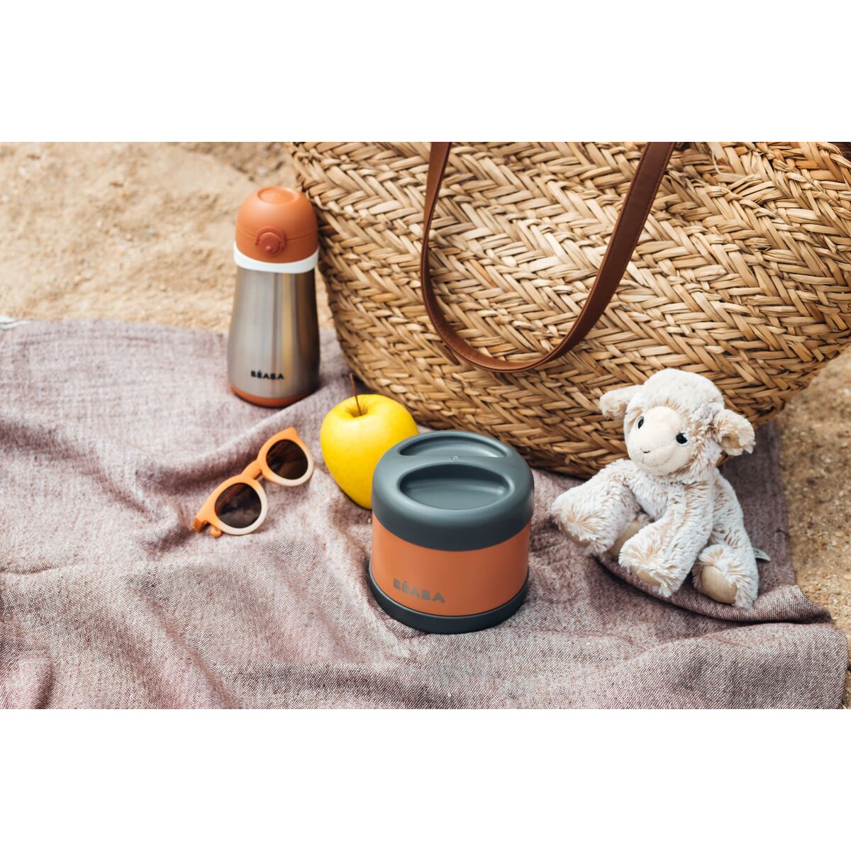 Baby Thermos Flask Baba Orange Stainless steel 500 ml