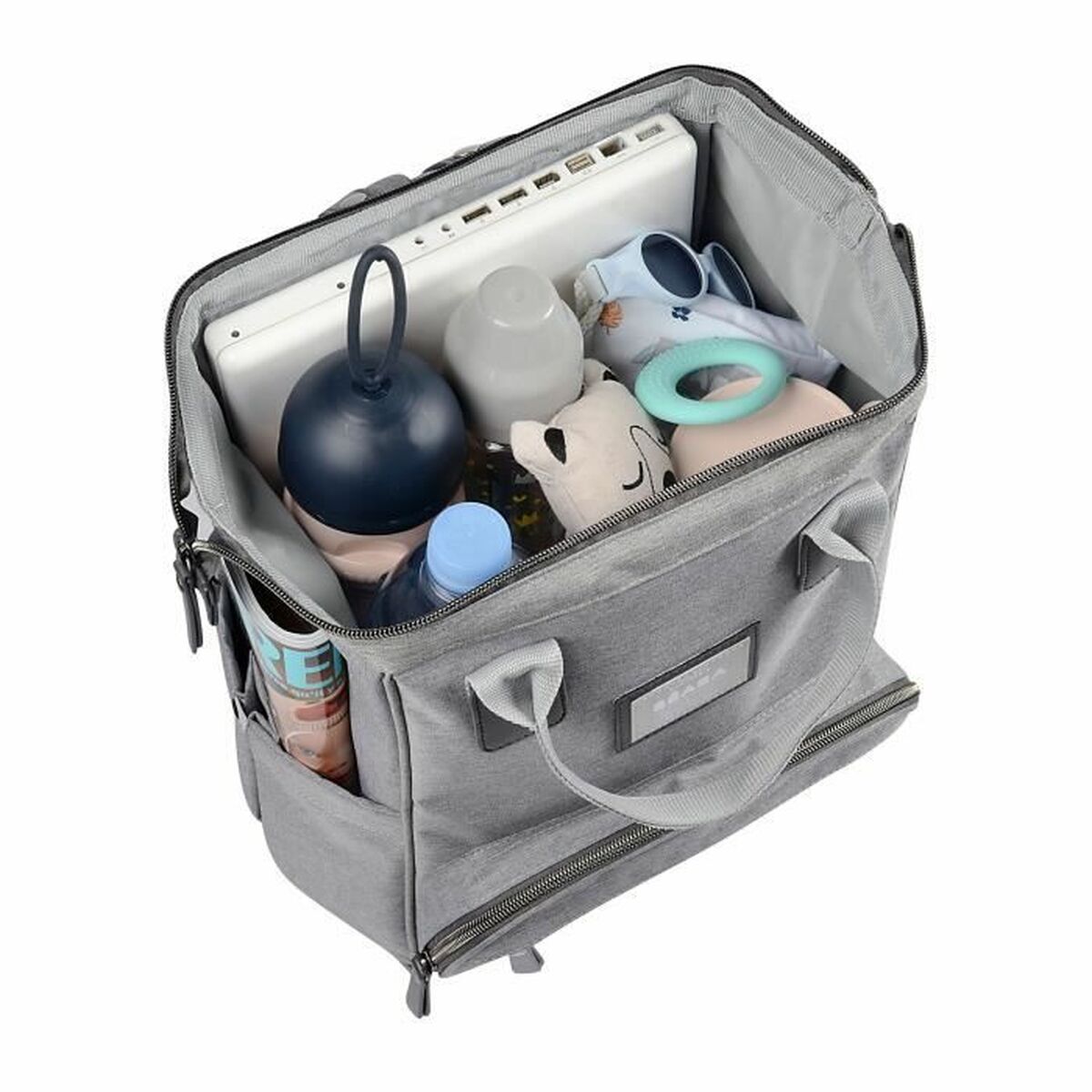 Diaper Changing Bag Baba Wellington Grey