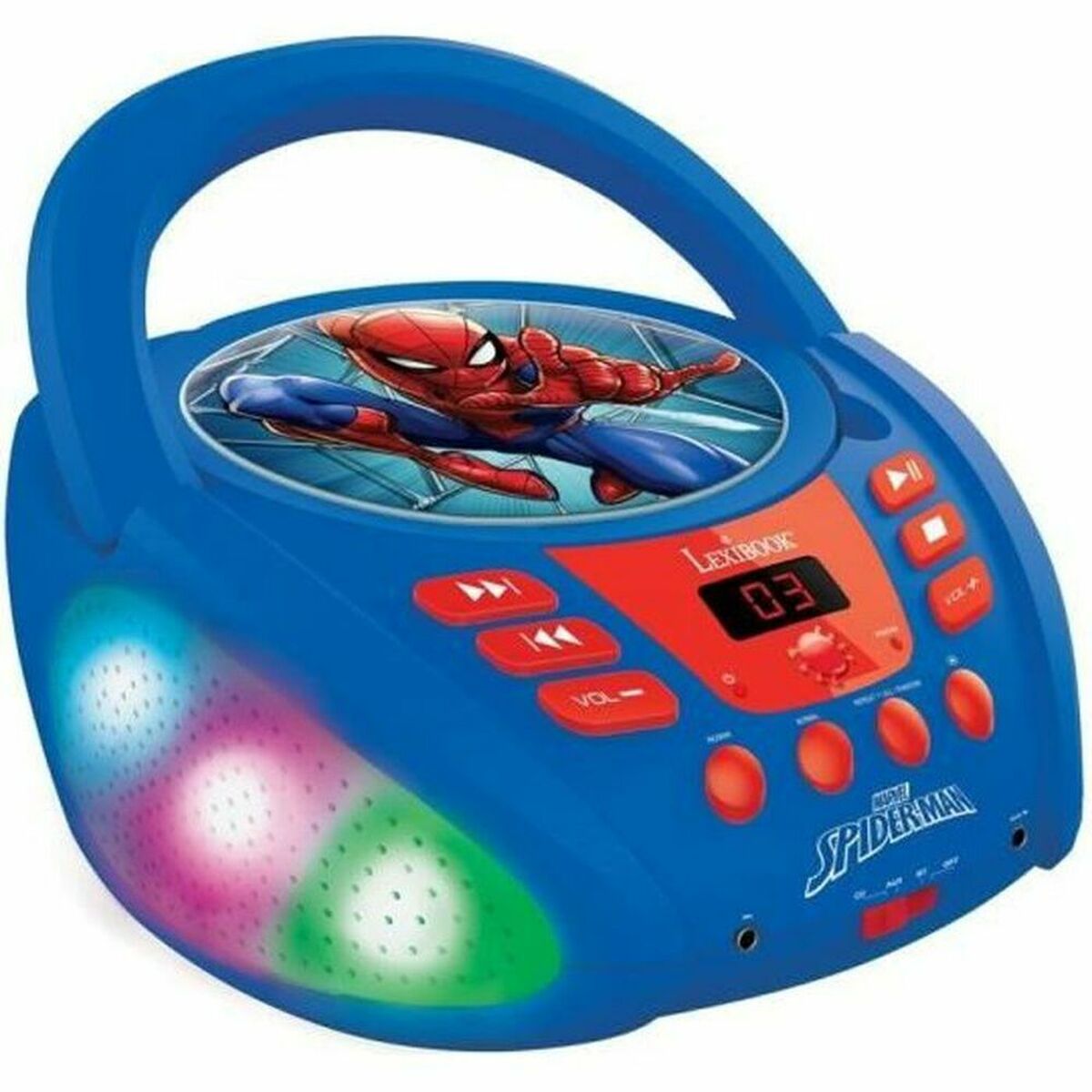 Player Lexibook Spider-Man LED Light CD Children’s Bluetooth Bluetooth 5.0