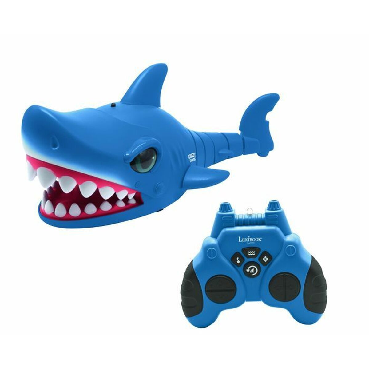 Remote control car Lexibook RC Shark – Crazy Shark Blue Multicolour Remote control car Lexibook RC Shark – Crazy Shark Blue Multicolour