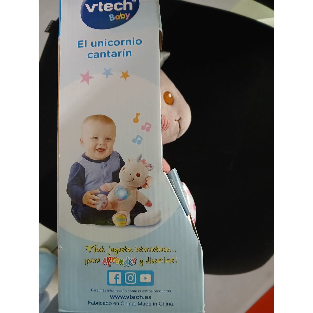 Soft toy with sounds Unicorn Vtech (ES) (20 x 28 x 12 cm)