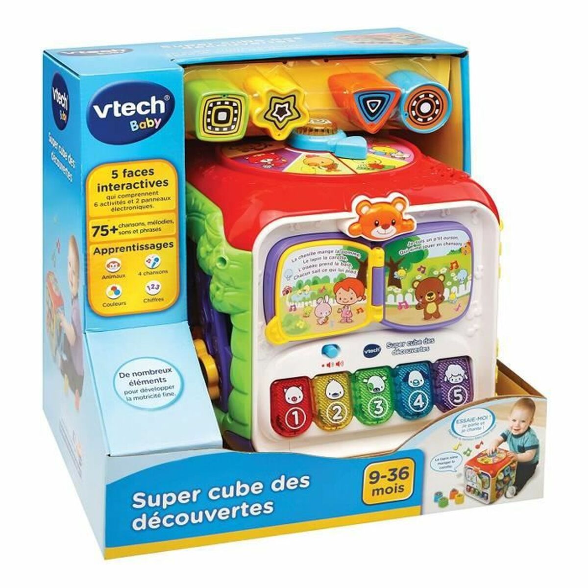 Interactive Toy for Babies Vtech Baby Super Cube of the Discoveries Interactive Toy for Babies Vtech Baby Super Cube of the Discoveries