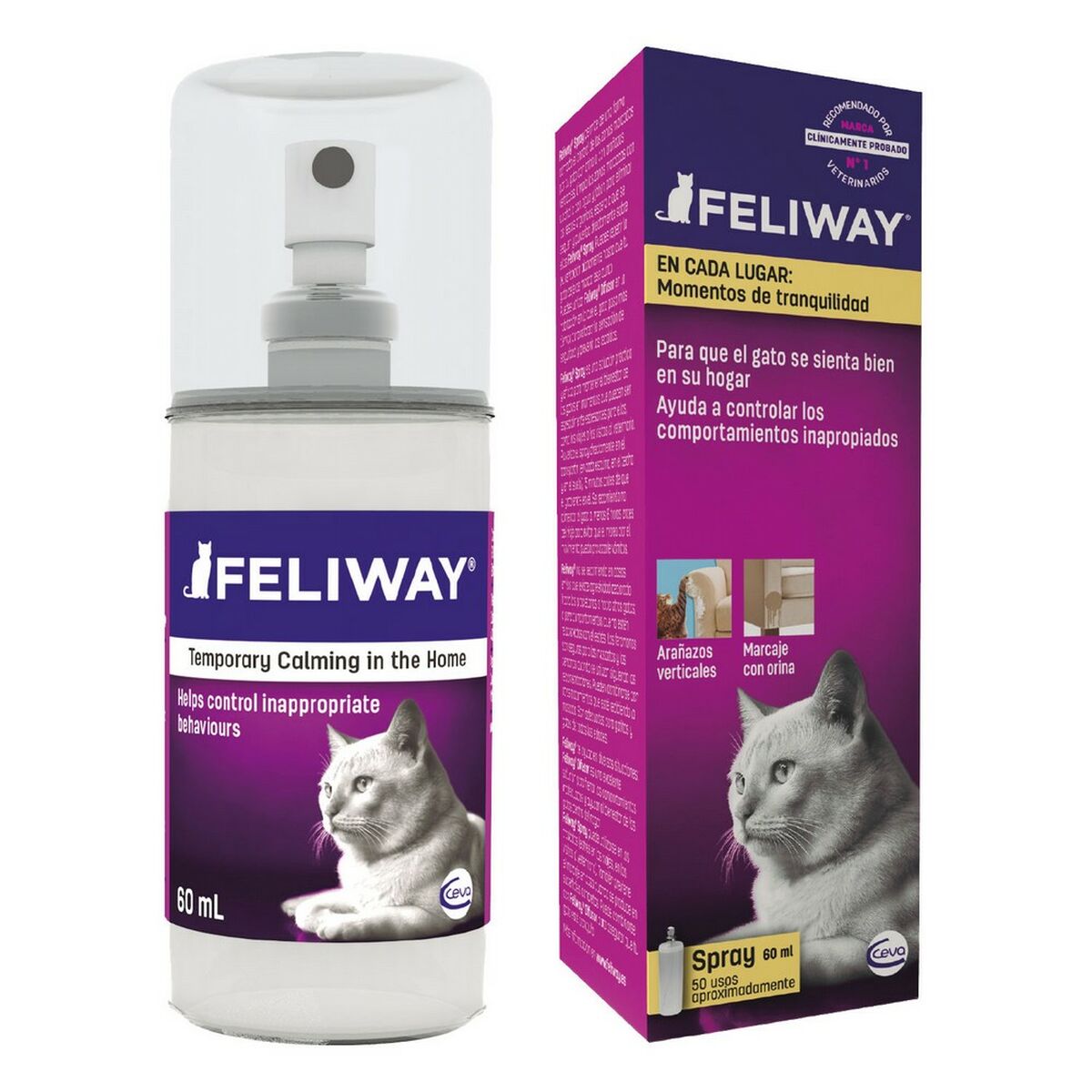 Odour eliminator Ceva Feliway Soothing Cat 60 ml Odour eliminator Ceva Feliway Soothing Cat 60 ml