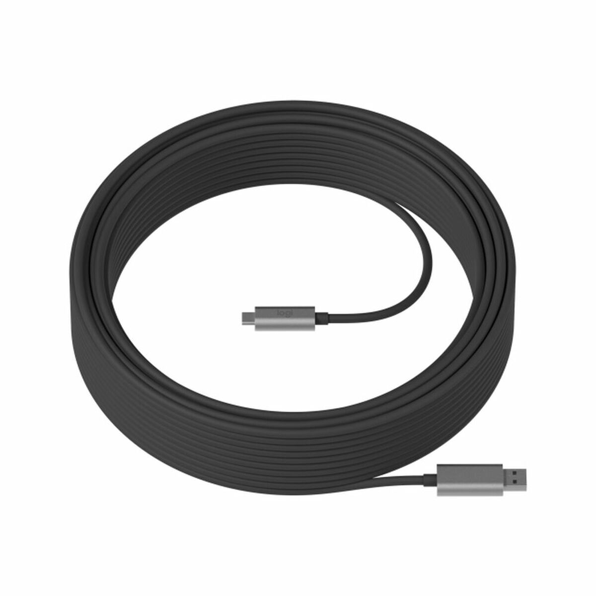 USB A to USB C Cable Logitech 939-001799 Black 10 m USB A to USB C Cable Logitech 939-001799 Black 10 m