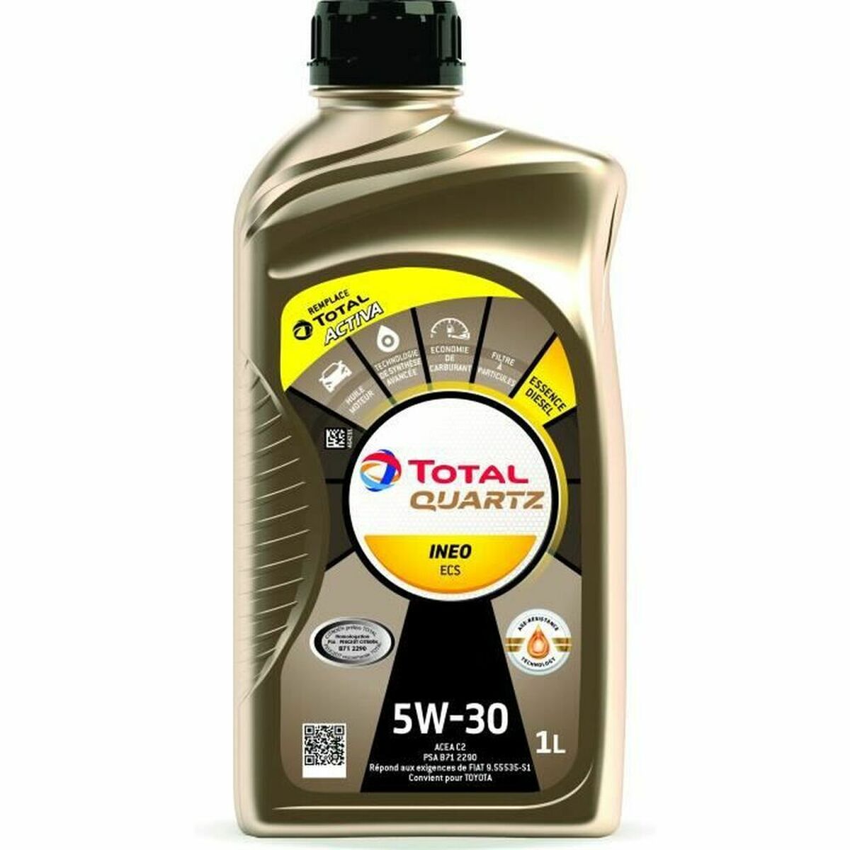 Car Motor Oil Total QUARTZ INEO ECS 1 L 5W30