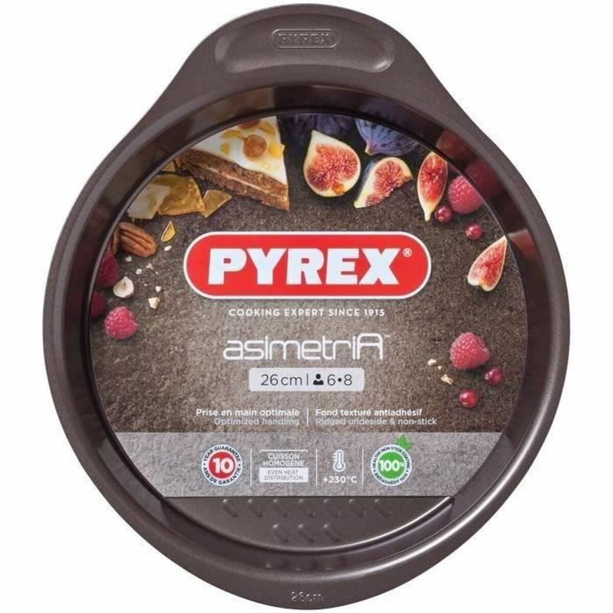 Cake Mould Pyrex Brown Black Metal