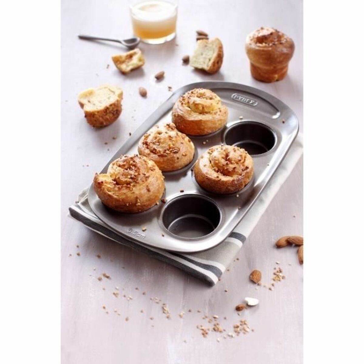 Muffin Tray Pyrex Brown Metal