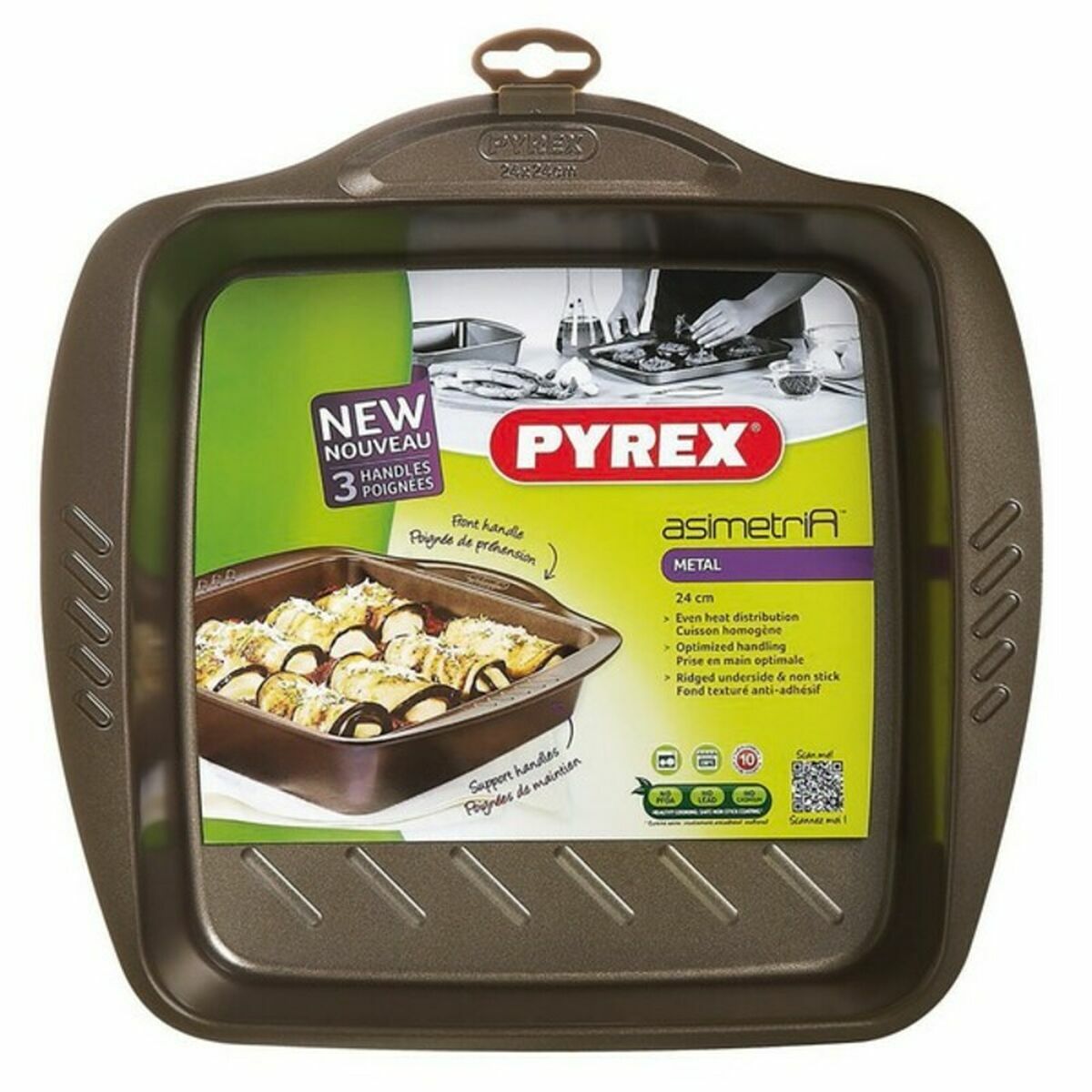 Oven Dish Pyrex Brown Metal Oven Dish Pyrex Brown Metal