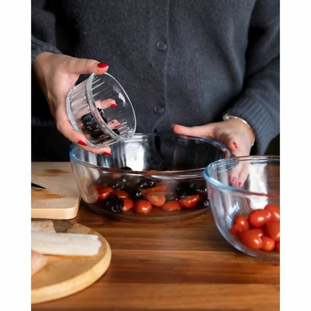Casserole with lid Pyrex Essentials Transparent 32 L