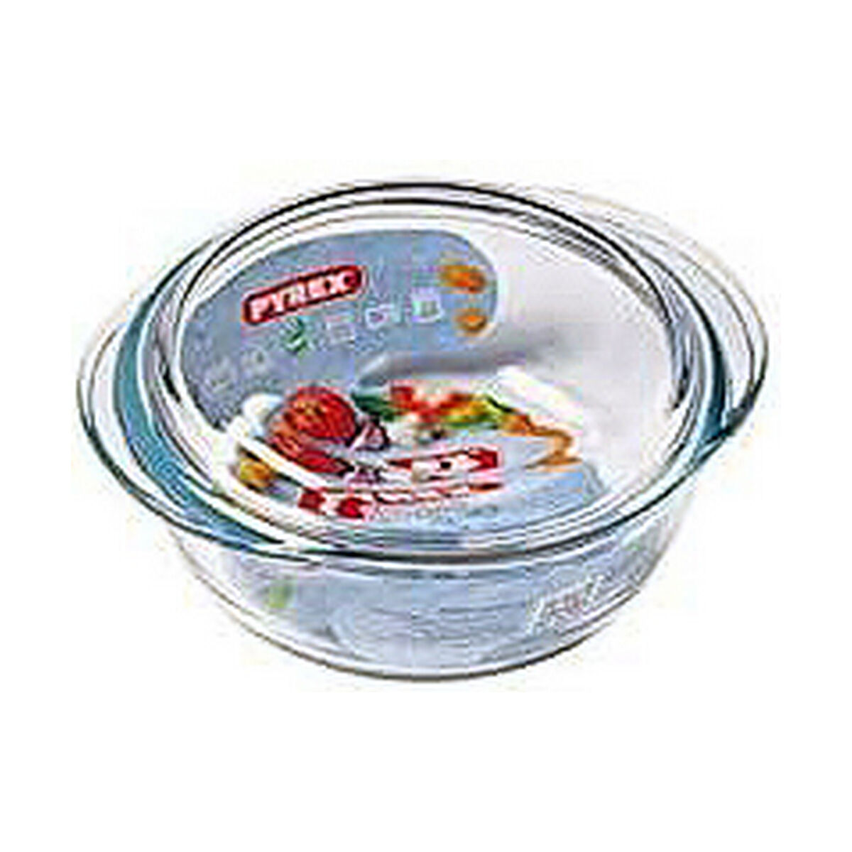 Casserole with lid Pyrex 1,4 L White Transparent