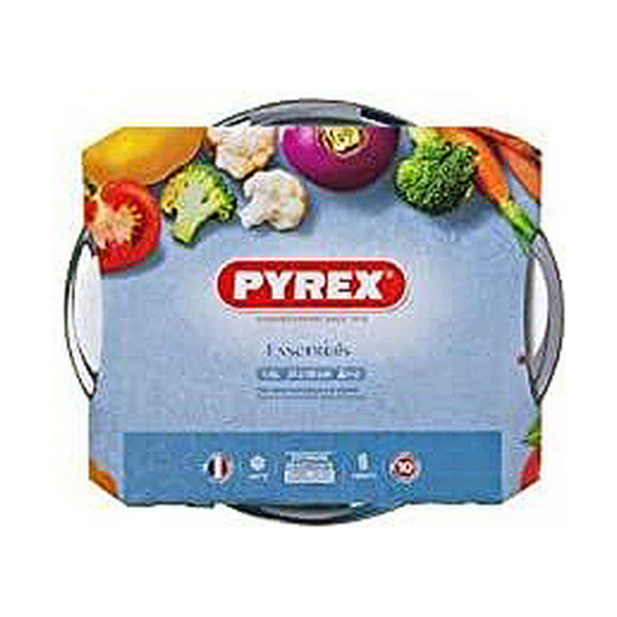 Casserole with lid Pyrex 1,4 L White Transparent