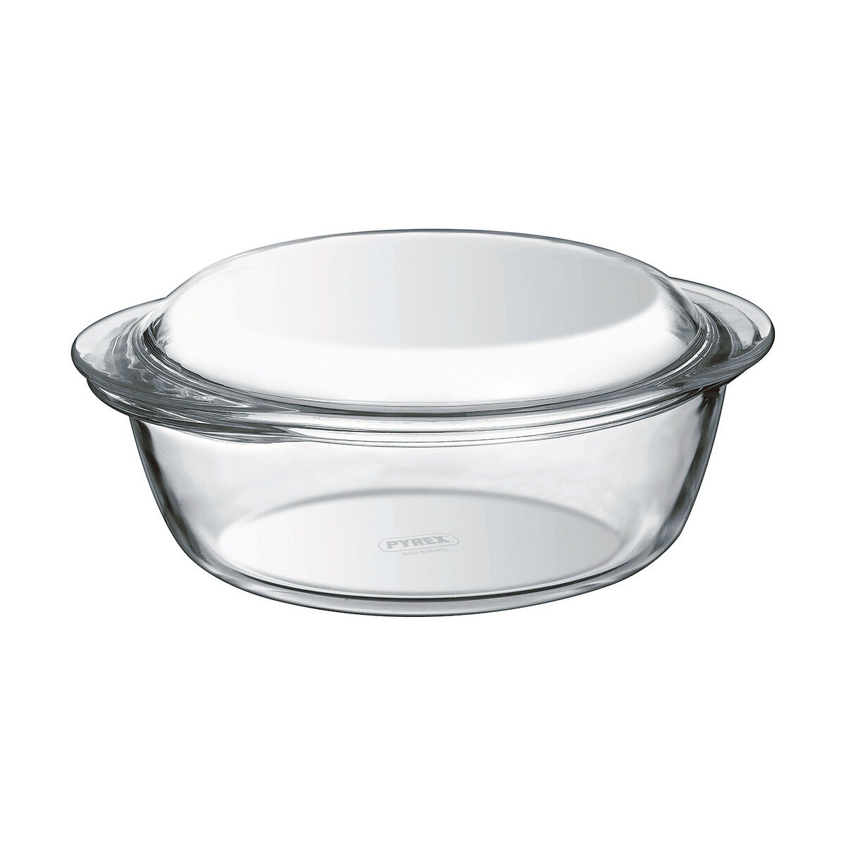 Casserole with lid Pyrex 1,4 L White Transparent