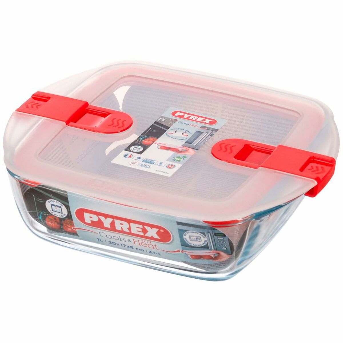 Food Preservation Container Pyrex Transparent 1 L