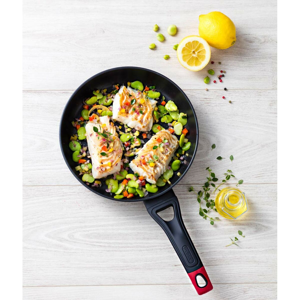 Pan Pyrex Black Aluminium  20 cm