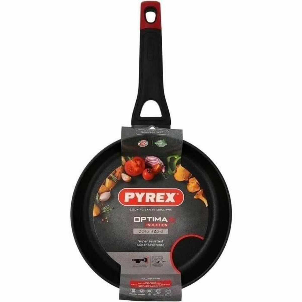 Pan Pyrex Black Aluminium  24 cm Pan Pyrex Black Aluminium  24 cm