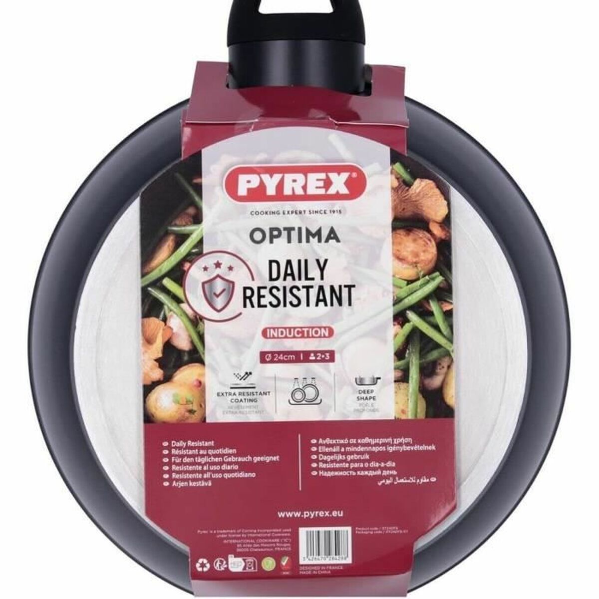 Pan Pyrex Black Aluminium