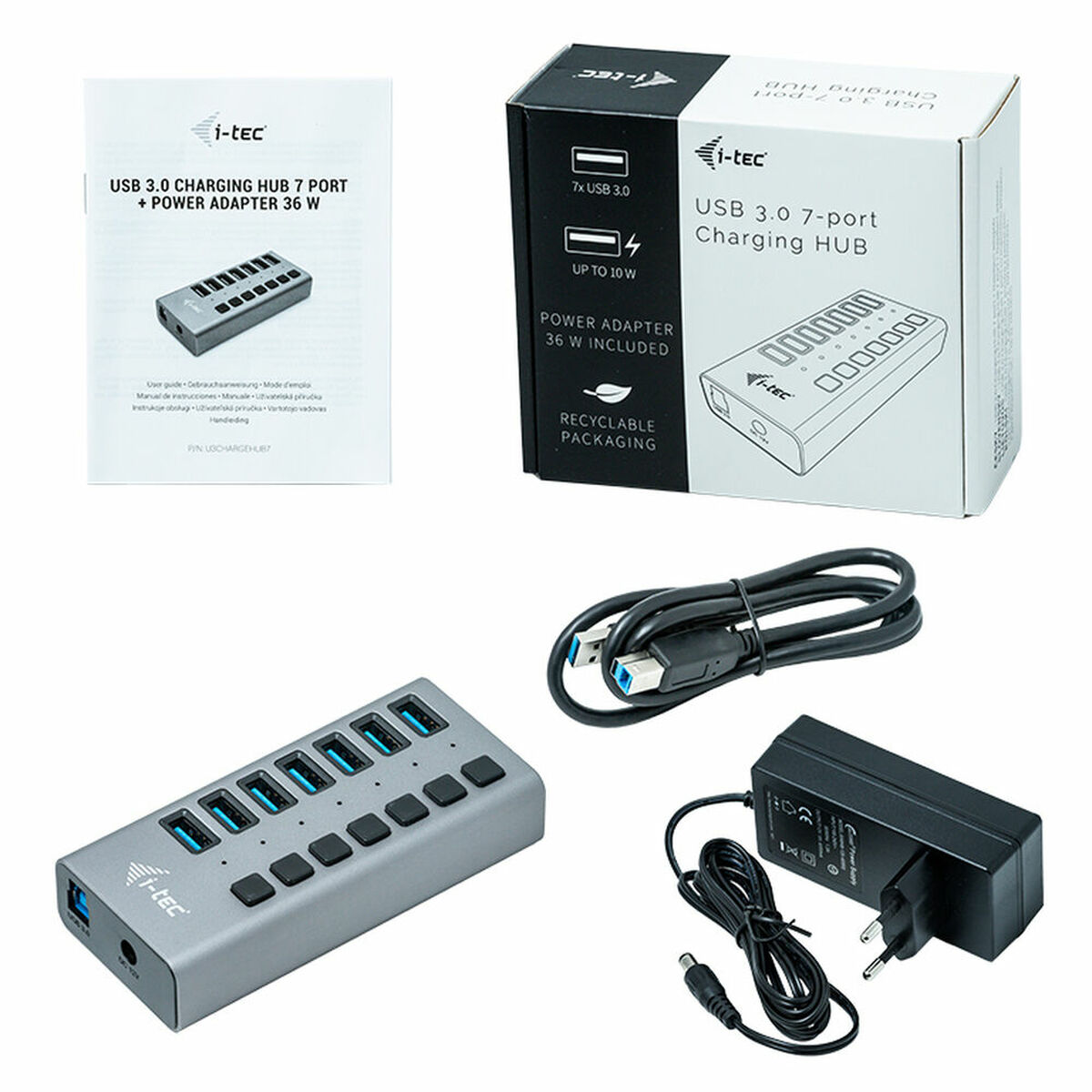 USB Hub i-Tec U3CHARGEHUB7 USB Hub i-Tec U3CHARGEHUB7