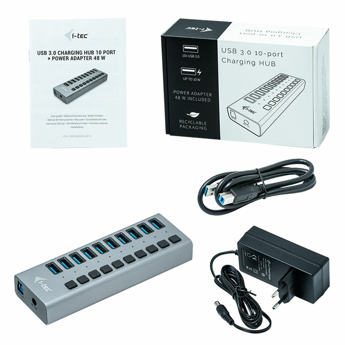 USB Hub i-Tec U3CHARGEHUB10 USB Hub i-Tec U3CHARGEHUB10