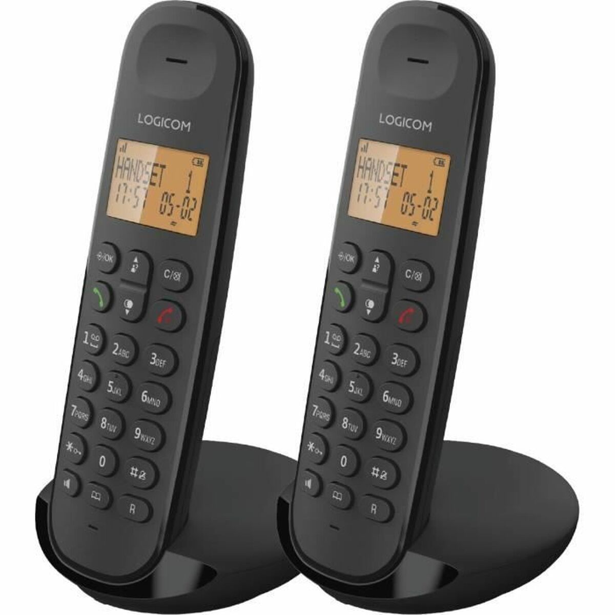 Landline Telephone Logicom DECT ILOA 250 DUO Black Landline Telephone Logicom DECT ILOA 250 DUO Black