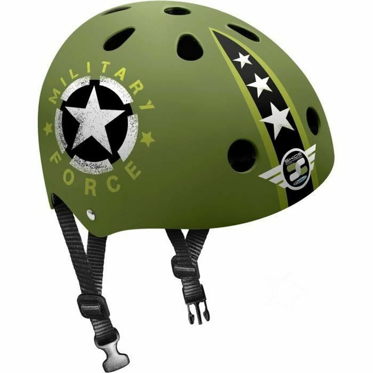 Helmet Stamp Military Star Black Helmet Stamp Military Star Black