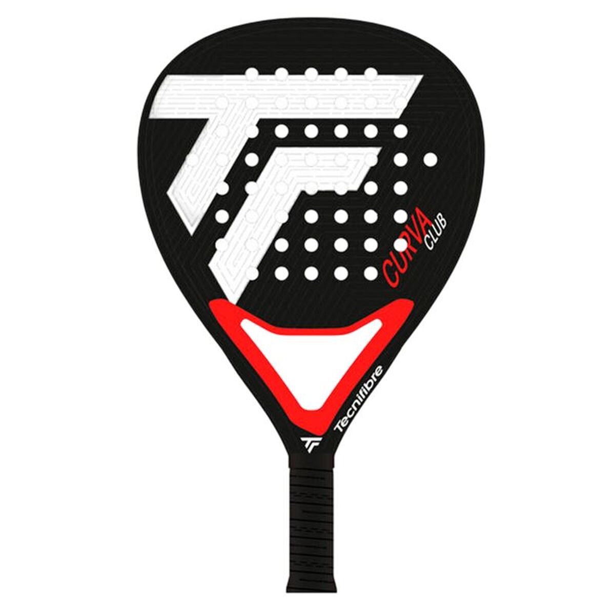 Padel Racket Tecnifibre Curva Club Black Fibreglass Charcoal