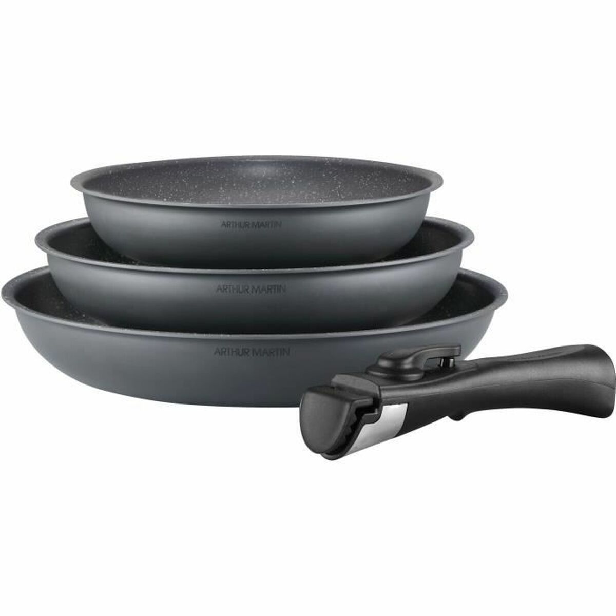 Cookware Arthur Martin AM521 Grey 4 Pieces Cookware Arthur Martin AM521 Grey 4 Pieces