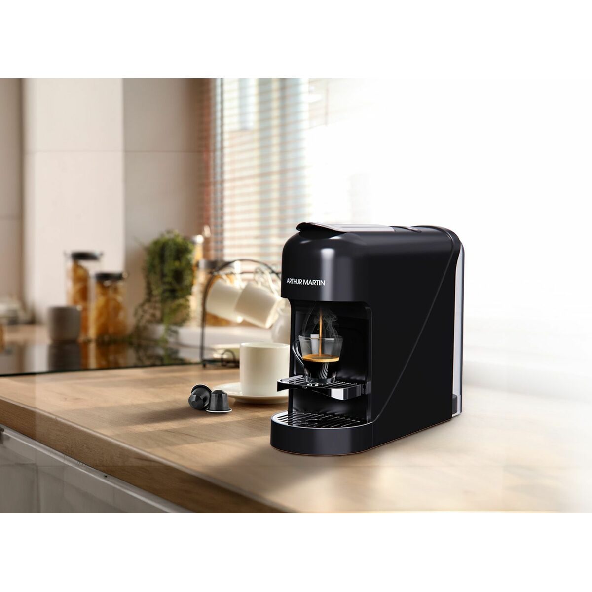 Capsule Coffee Machine Arthur Martin AMN230N Black 1400 W 19 bar 0,6 L