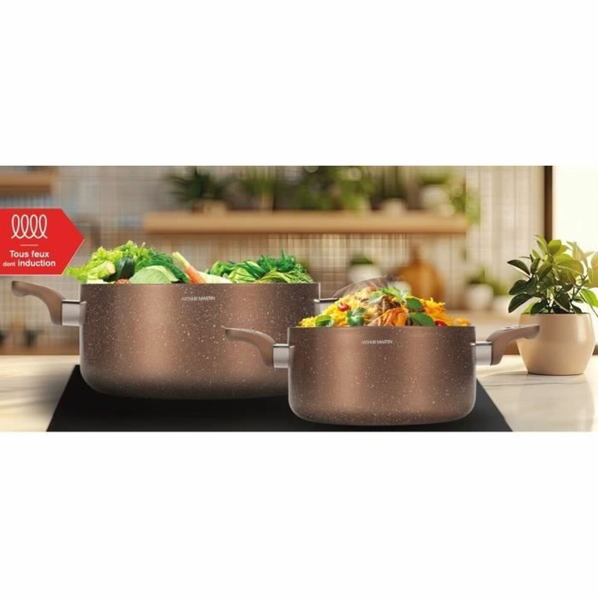 Casserole with lid Arthur Martin