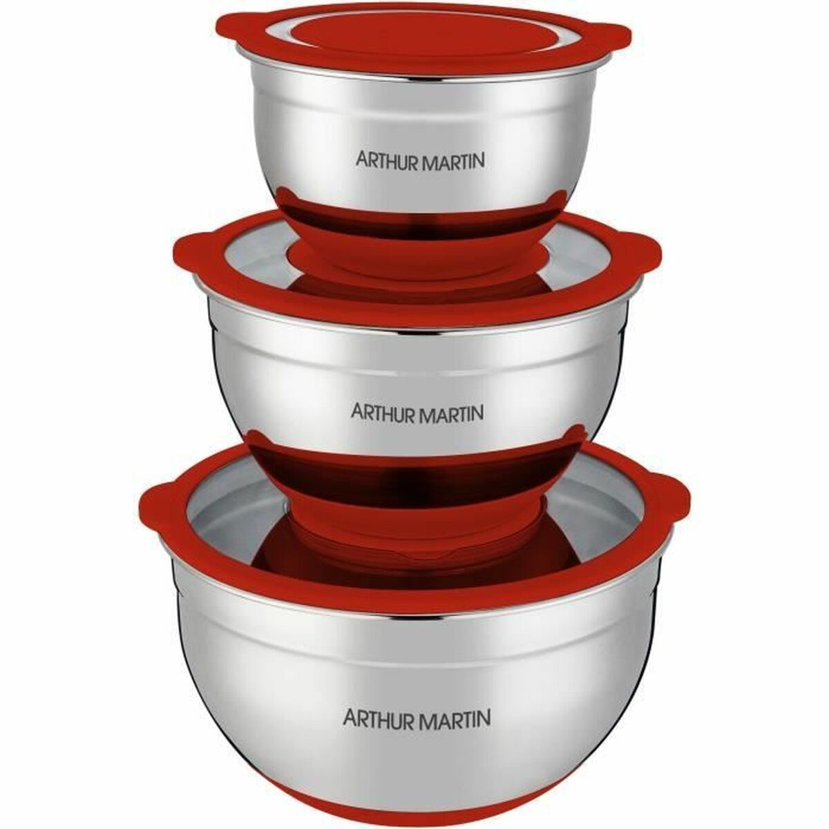Salad Bowl Arthur Martin AM032 3 Pieces Salad Bowl Arthur Martin AM032 3 Pieces