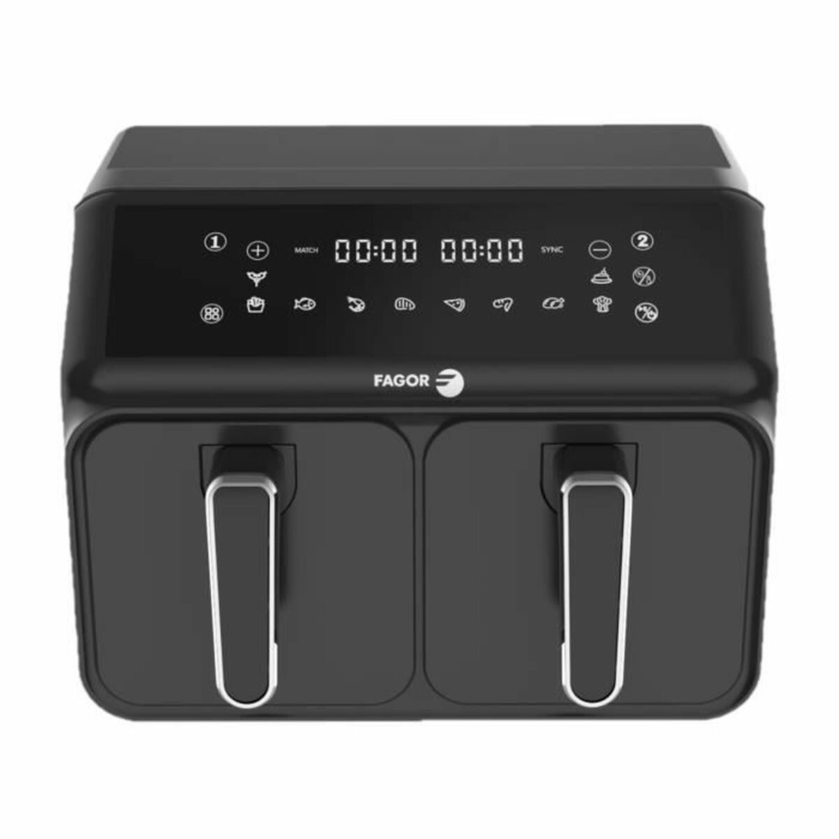 Air Fryer Fagor FG2X4L Black noir 2200 W 8 L Air Fryer Fagor FG2X4L Black noir 2200 W 8 L