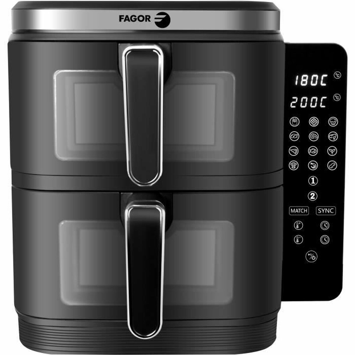 Air Fryer Fagor FGD11 Black 2800 W 5,5 L Air Fryer Fagor FGD11 Black 2800 W 5,5 L