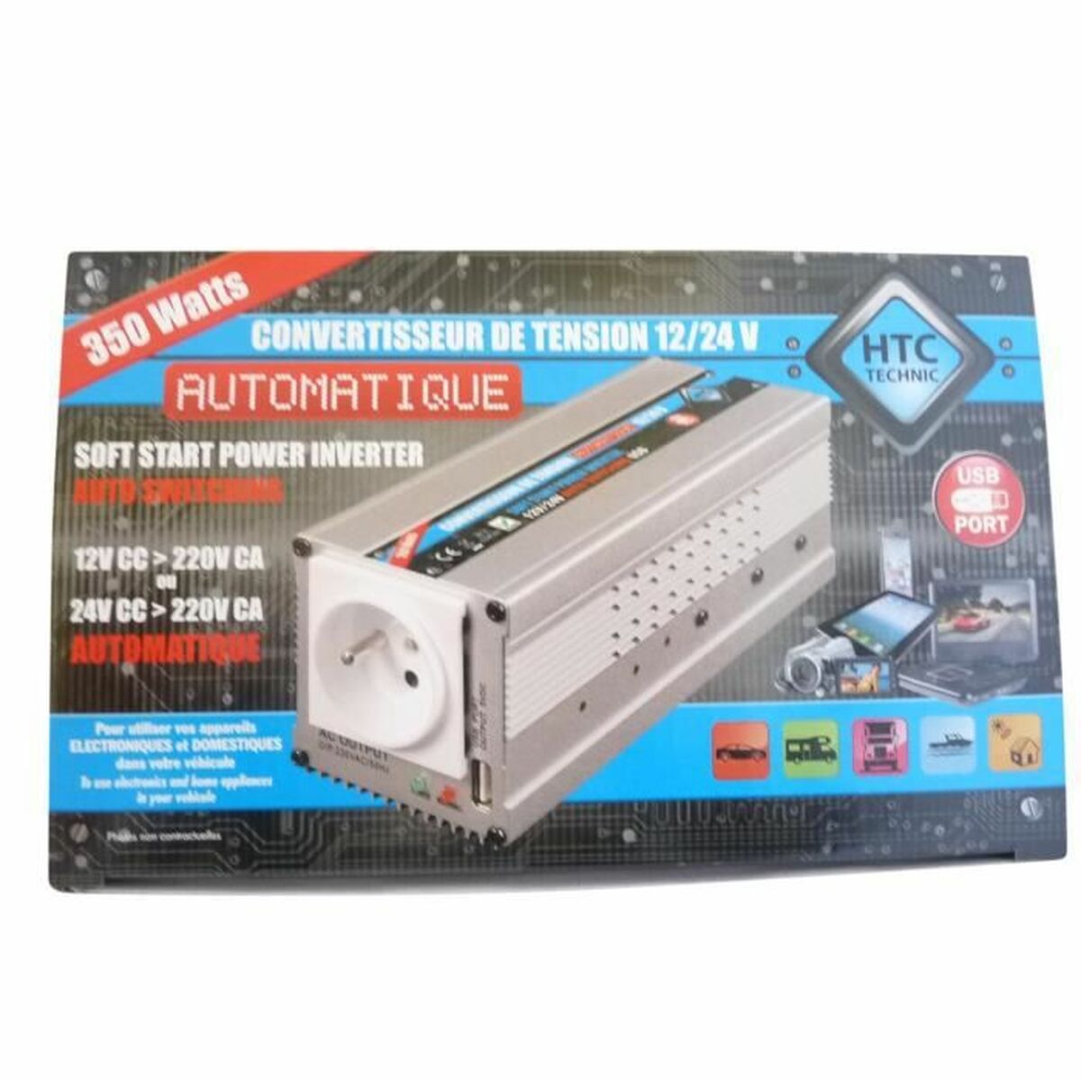 Current Converter HTC EQUIPEMENT 24 v – 220 v 240 V 12 V