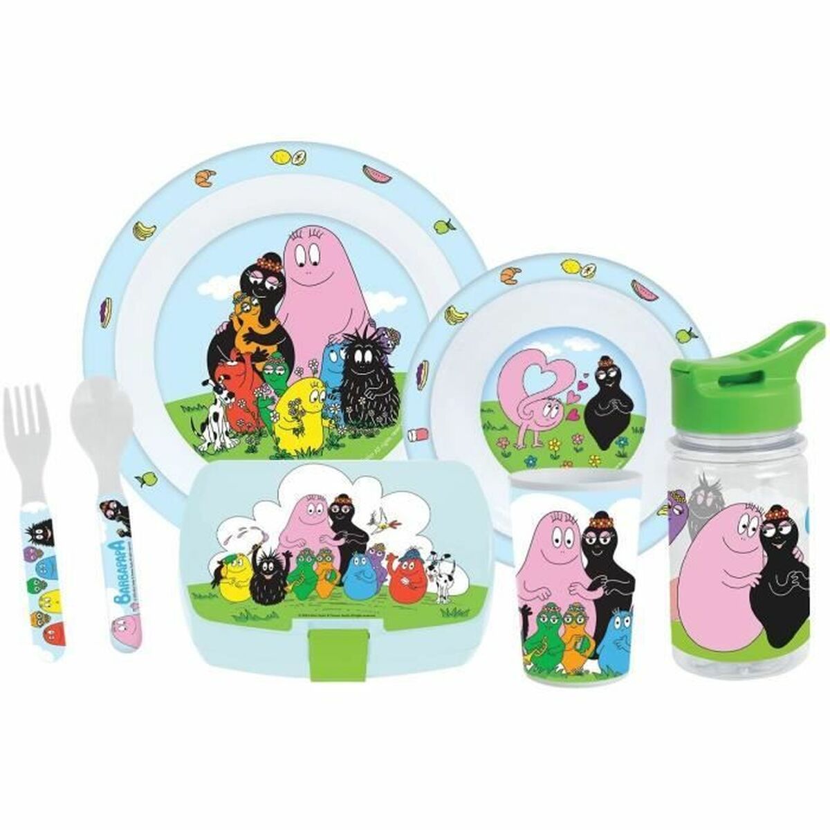 Dinnerware Set Fun House Plastic 6 Pieces Dinnerware Set Fun House Plastic 6 Pieces