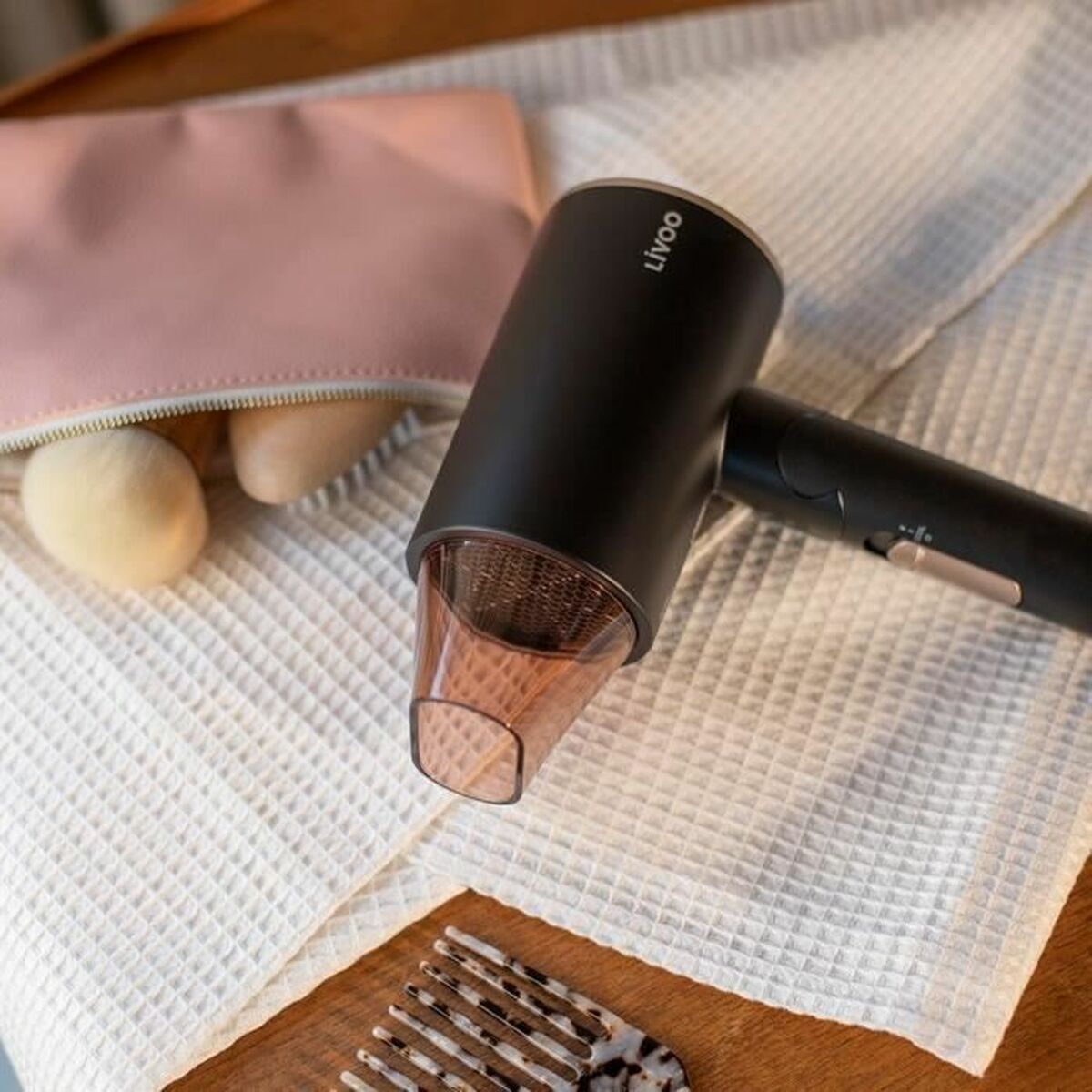 Hairdryer Livoo DOS173 Black/Pink 1600 W