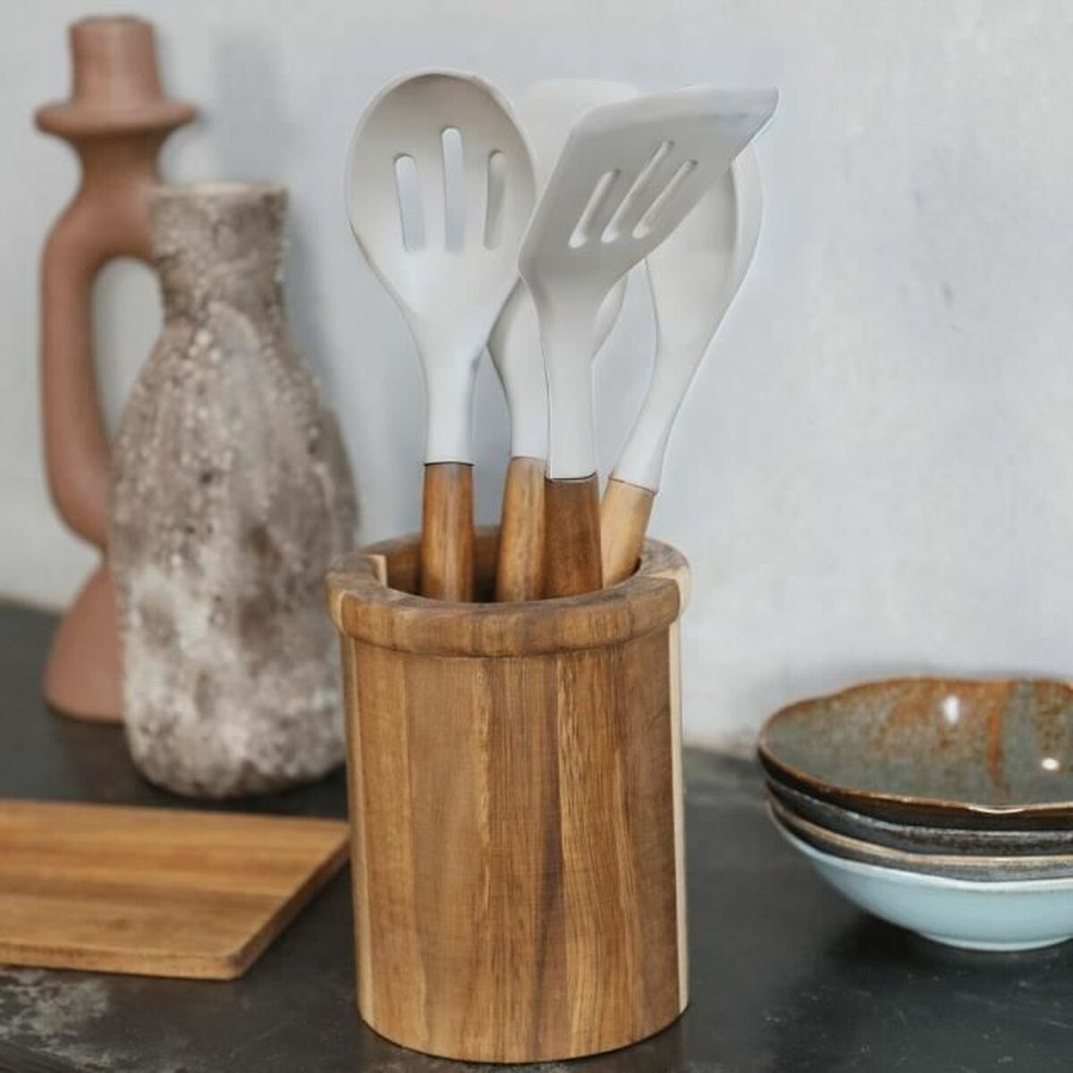 Kitchen Utensils Set Livoo MES153G White 5 Pieces (4 Units)